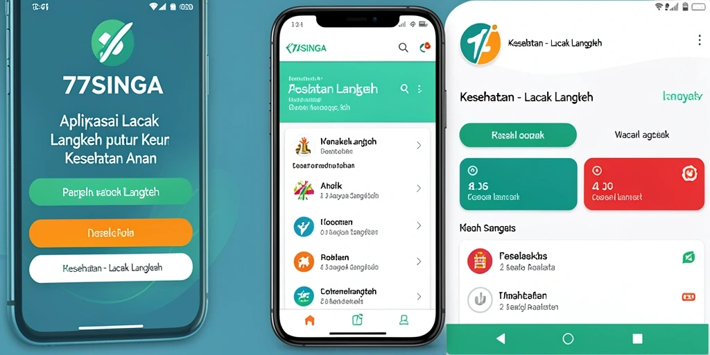 Antarmuka aplikasi 77SINGA yang elegan dan fungsional.