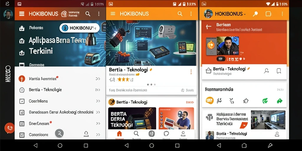 Tampilan antarmuka HOKIBONUS yang modern dan informatif.