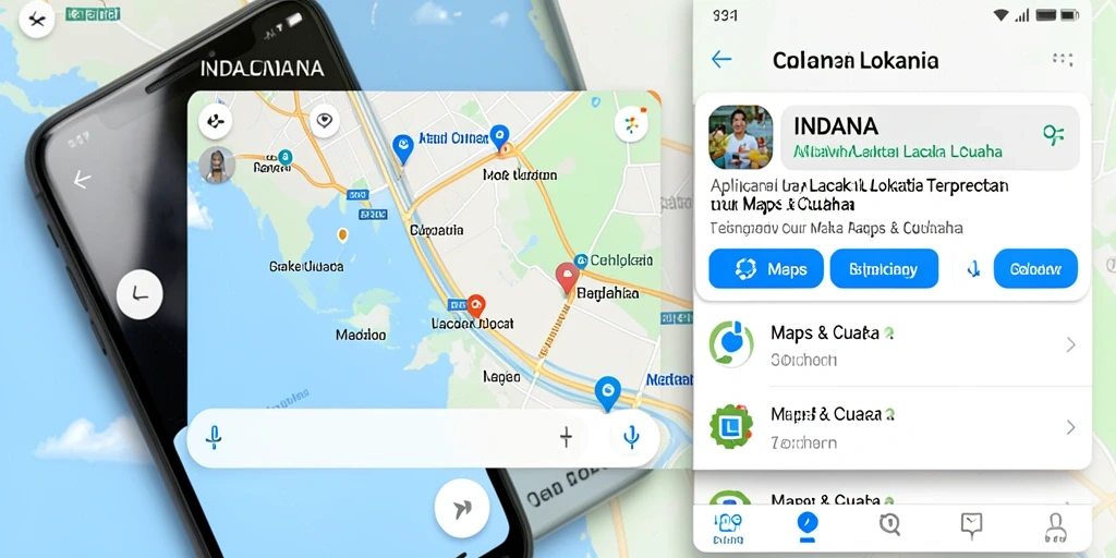 Tampilan antarmuka INDAAA yang informatif untuk Lacak Lokasi.